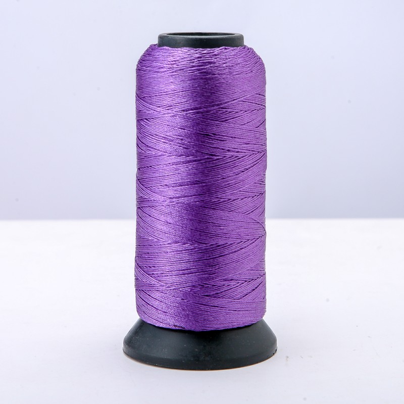Bobine de fil capron violet pour loisirs créatifs, diamètre 0,9 mm