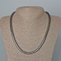 Collier en hématite « Zigzag », diamètre 6×4 mm ±, longueur 48 cm ±