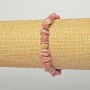 Bracelet en rhodoïte naturel, éclats 6×4 mm, longueur 18 cm, élastique