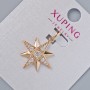 Pendentif « Étoile » Xuping dorure en or 18K avec strass blancs
