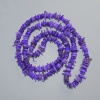 Perles teintées de nacre violette, éclats, diamètre 10×2 mm, longueur 80 cm ± sur fil