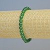 Bracelet en chrysoprase, pierre naturelle, perles lisses d'environ 6 mm, sur base élastique, longueur environ 18 cm
