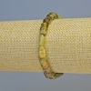 Bracelet grossulaire (grenat vert) pierre naturelle taillée, diamètre 7×11 mm ± (élastique), longueur 18 cm+