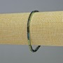 Bracelet en hématite – rectangles, couleur vert caméléon, diamètre 9 × 3 mm, longueur 18 cm, élastique
