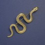 Broche Serpent métal doré 70×30 mm