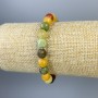 Bracelet assorti de perles facettées de 8 mm, longueur 18 cm ±, élastique