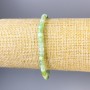 Bracelet chrysoprase facetté en cubes, diamètre 4×4 mm, longueur 18 cm, élastique