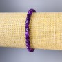Bracelet en sugilite facetté, cubes de 5×5 mm, longueur 18 cm ± élastique