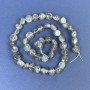 Perles de labradorite galetées 9×9 mm, sur fil, longueur 39 cm+