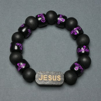 Bracelet en perles de bois, diamètre 12 mm ±, insertion en bois, diamètre 25 × 11 mm ±, 18 mm ±, cordon élastique