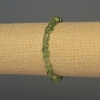 Bracelet en chrysoprase, galets polis, diamètre 7×6 mm ±, longueur 18 cm ±, élastique