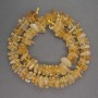 Perles de citrine en éclats naturels, diamètre 9-12×4 mm ±, longueur 41 cm ±