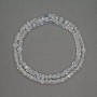 Perles de topaze naturelle, petites facettes cubiques, diamètre 4 mm, longueur 39 cm ±