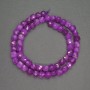 Perles de Sugilite en pierre naturelle, cubes facettés, diamètre 7 mm, longueur 40 cm
