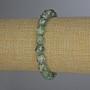 Bracelet en agate mousse, billes facettées de 8 mm ±, longueur environ 18 cm, élastique