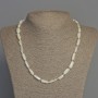Collier nacre facettée, diamètre 14×6 mm ±, longueur 50 cm ±