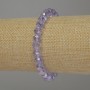 Bracelet cristal tchèque rondelle, diamètre 8×6 mm ±, longueur 18 cm ±, élastique