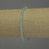 Bracelet en topaze naturelle, disque facetté de 4 mm de diamètre, longueur environ 18 cm, élastique