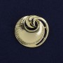 Broche Accent en métal doré, diamètre 40 mm+