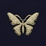 Broche Papillon doré en métal 41 × 30 mm +
