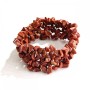 Bracelet élastique en aventurine synthétique «Sable doré» éclats de pierre