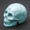 Souvenir en turquoise naturelle en forme de crâne « Yorik » 38 × 49 × 34 mm (±)