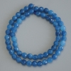 Perles d'apatite sur fil, billes facettées, diamètre 6 mm, longueur 37 cm +/-