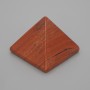 Pyramide souvenir en jaspe rouge, dimensions 30×30 mm ±, largeur 25 mm ±