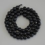 Perles d'agate facettées, billes de 6 mm ± sur fil, longueur 37 cm ±