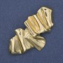 Broche Accent métal doré 65×36 mm+