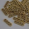 Fourniture – Entretoise de rangées, insert couleur dorée, diamètre 16×5×2 mm ± trou, diamètre 2 mm ± emballage 20 g (environ 36 pièces)