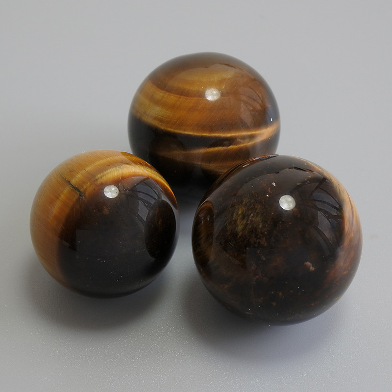 Boule souvenir œil de tigre, diamètre 20 mm+