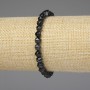 Bracelet en agate à facettes 6 mm, longueur 18 cm ±, élastique