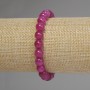 Bracelet en tourmaline, perles lisses, diamètre 8 mm ±, longueur 18 cm, élastique