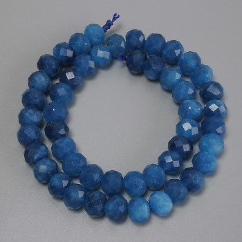 Perles d'apatite facettées rondelles, dimensions 10x8 mm, 5 mm ±, longueur environ 38 cm sur fil