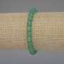 Bracelet en néphrite – billes lisses, diamètre 6,5 mm, longueur 18 cm, élastique