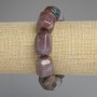 Bracelet jaspe multifacette, diamètre 20×15 mm ±, longueur 18 cm ±
