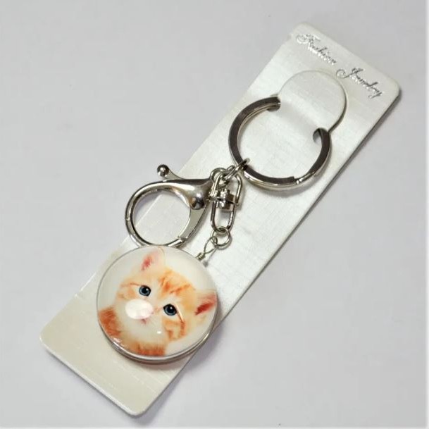Porte-clés, diamètre 3,5 cm, longueur 9 cm