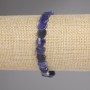 Bracelet sodalite cœur 8 mm ±, longueur 18 cm ± élastique
