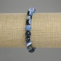 Bracelet en agate – billes de 8 mm +-, longueur 18 cm +