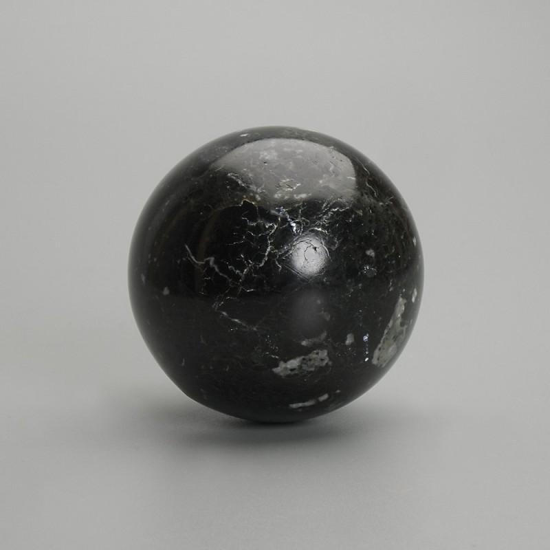 Boule souvenir en agate boisée, diamètre 50 mm+