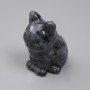 Statuette décorative Chat en larvikite 40×30×23 mm+
