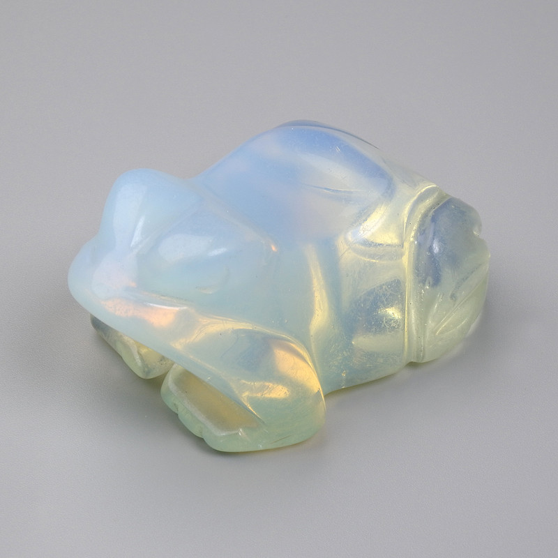 Statue souvenir Grenouille en pierre de lune 55 × 30 × 40 mm+