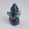 Pierre naturelle décorative en fluorite, diamètre 40×27 mm ± (prix par pièce)