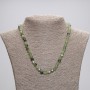 Collier en jadéite — cubes, diamètre 5×5 mm, longueur env. 45 cm, avec fermoir