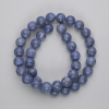 Perles sphériques lisses en corail éponge, diamètre 10,5 mm, longueur 39 cm, sur fil