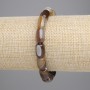 Bracelet en agate barillet 11 × 8 mm ±, longueur environ 18 cm, élastique