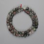 Perles d'héliotrope facettées en cubes 7×7 mm +-, longueur 39 cm+-