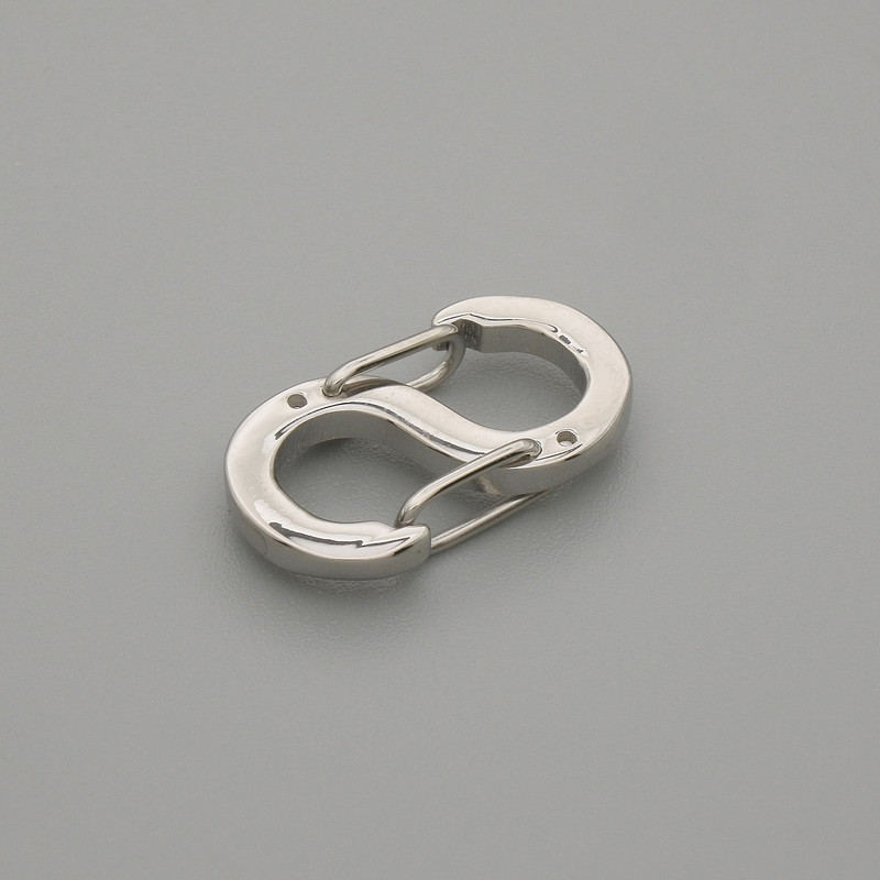 Fermoir fermeture 16×8,5 mm ± métal argenté