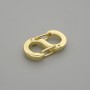 Fermeture dorée 16×8,5 mm en métal doré